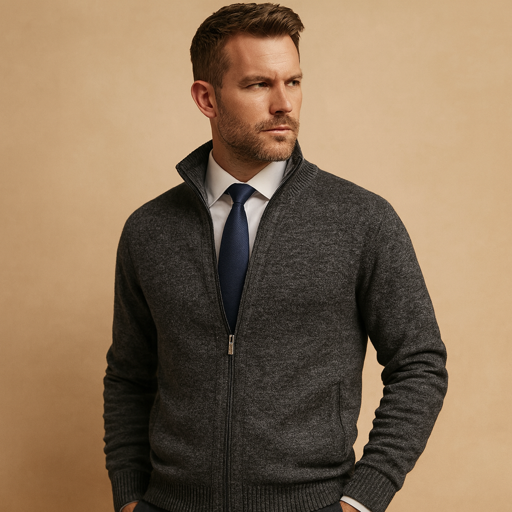 Premium Zip Knit Jacket For Men