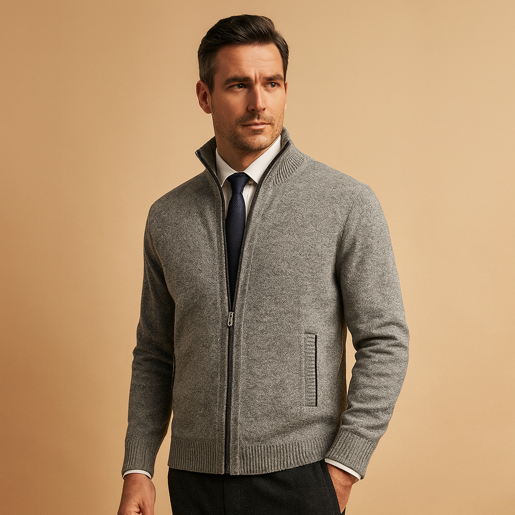 Premium Zip Knit Jacket For Men