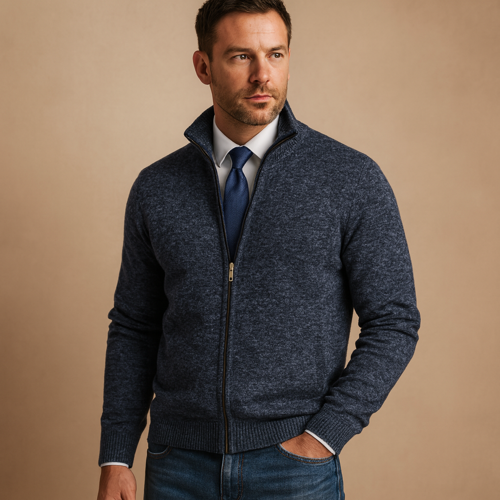 Premium Zip Knit Jacket For Men