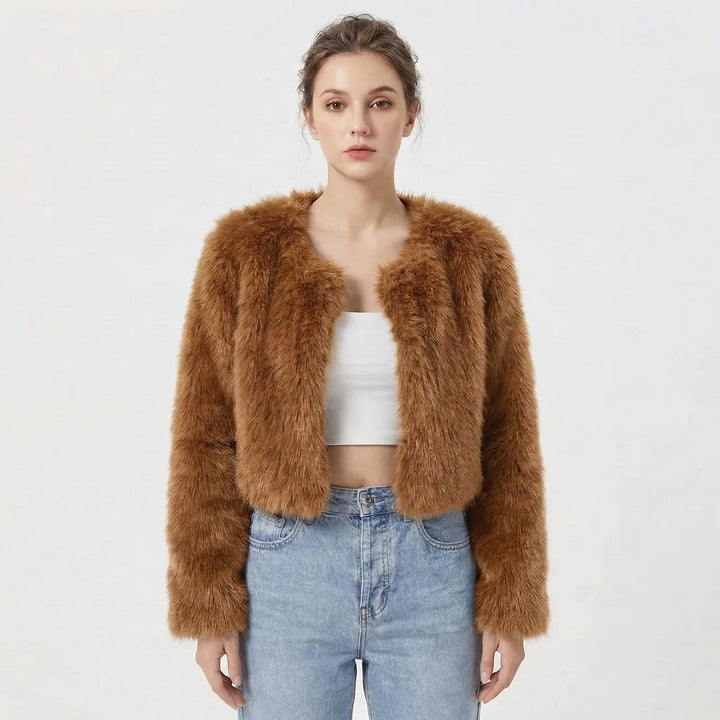Luxe Faux Fur Jacket For Women