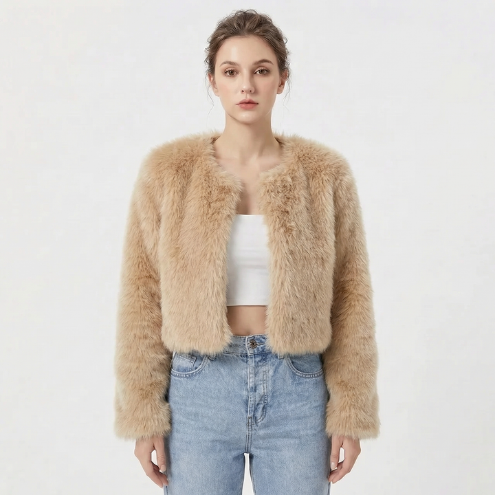 Luxe Faux Fur Jacket For Women