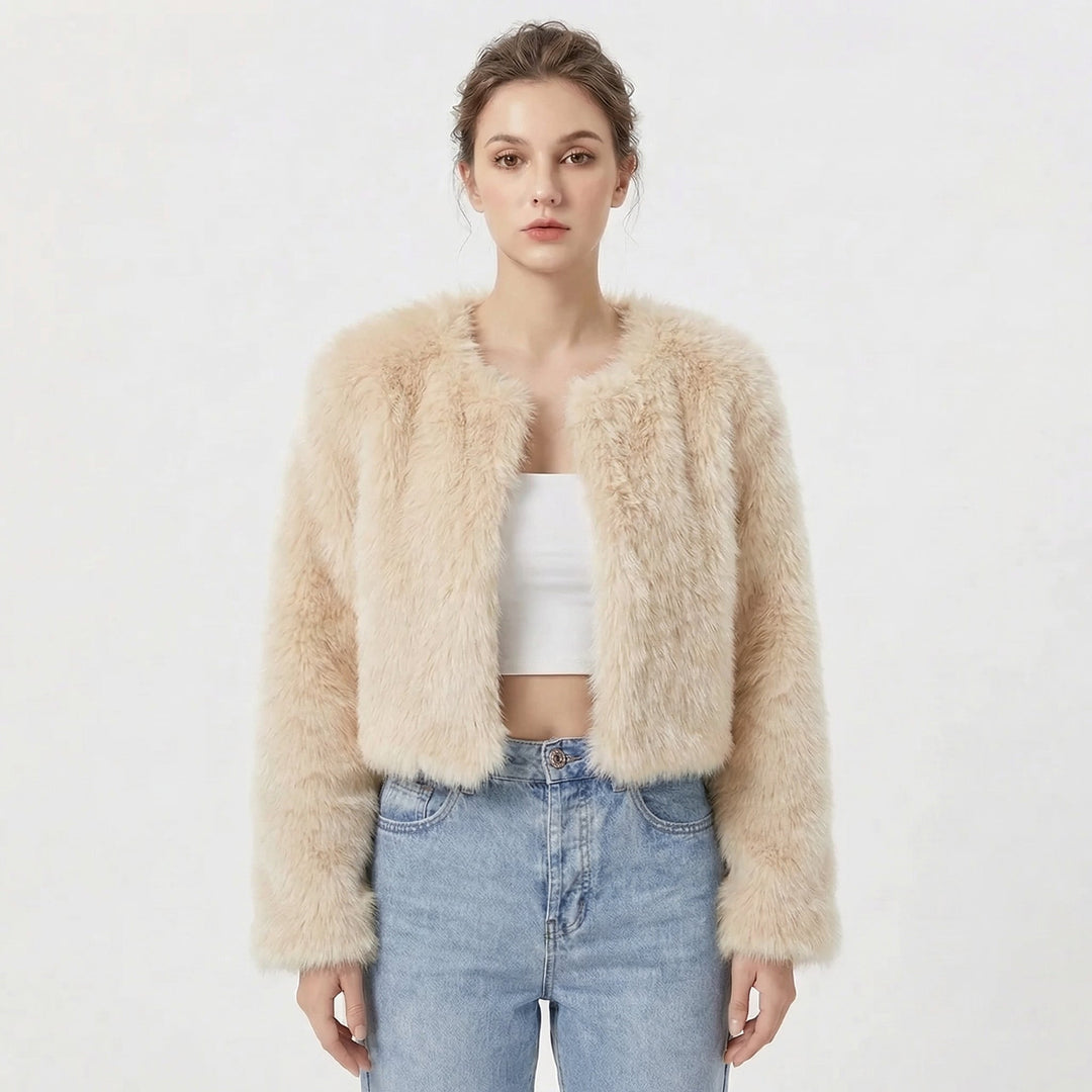 Luxe Faux Fur Jacket For Women