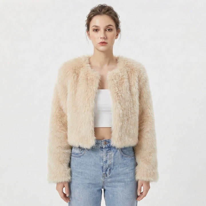 Luxe Faux Fur Jacket For Women