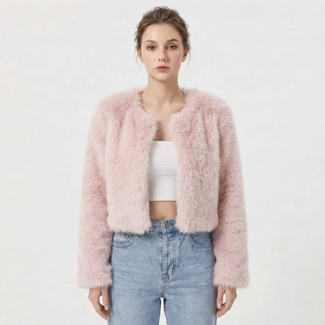 Luxe Faux Fur Jacket For Women