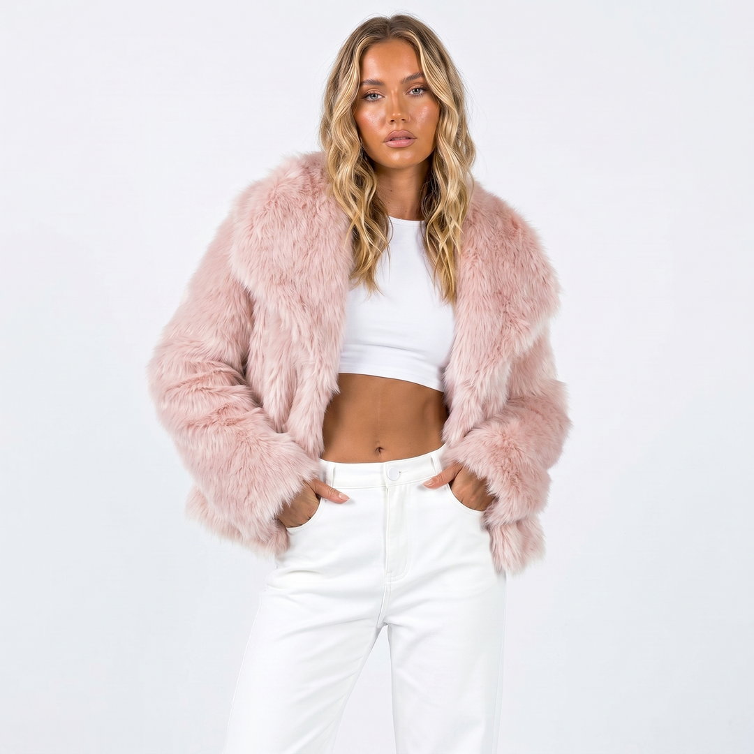 Luxury Faux Fur Jacket For Women