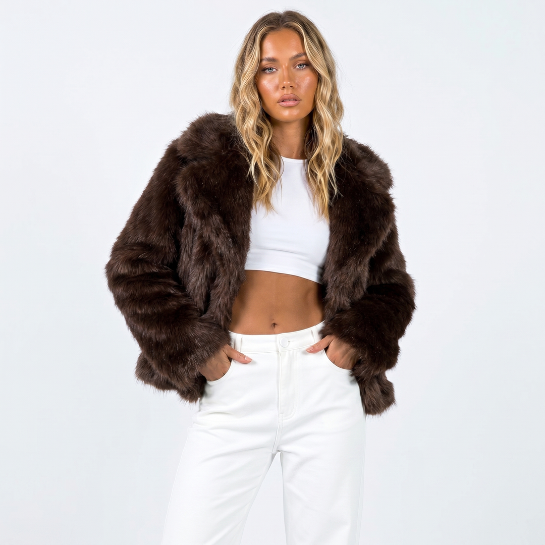 Luxury Faux Fur Jacket For Women