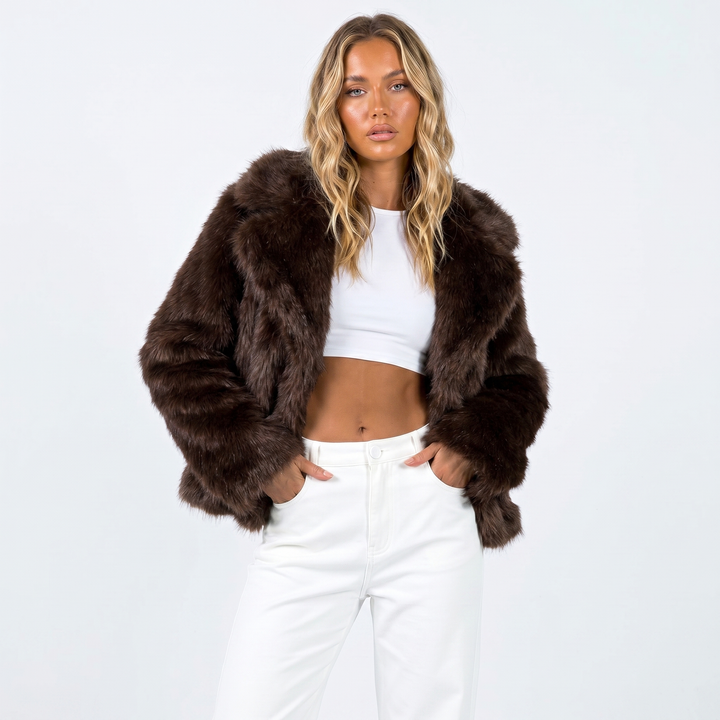 Luxury Faux Fur Jacket For Women