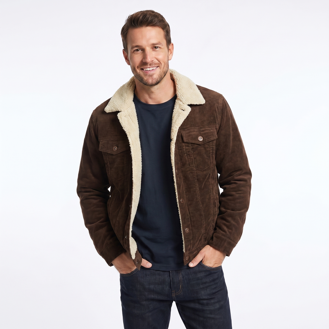 Sherpa Corduroy Jacket For Men
