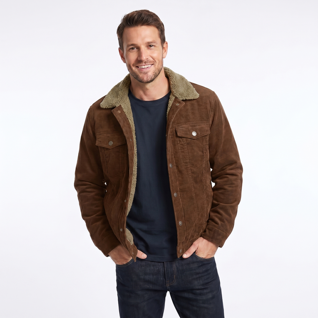 Sherpa Corduroy Jacket For Men