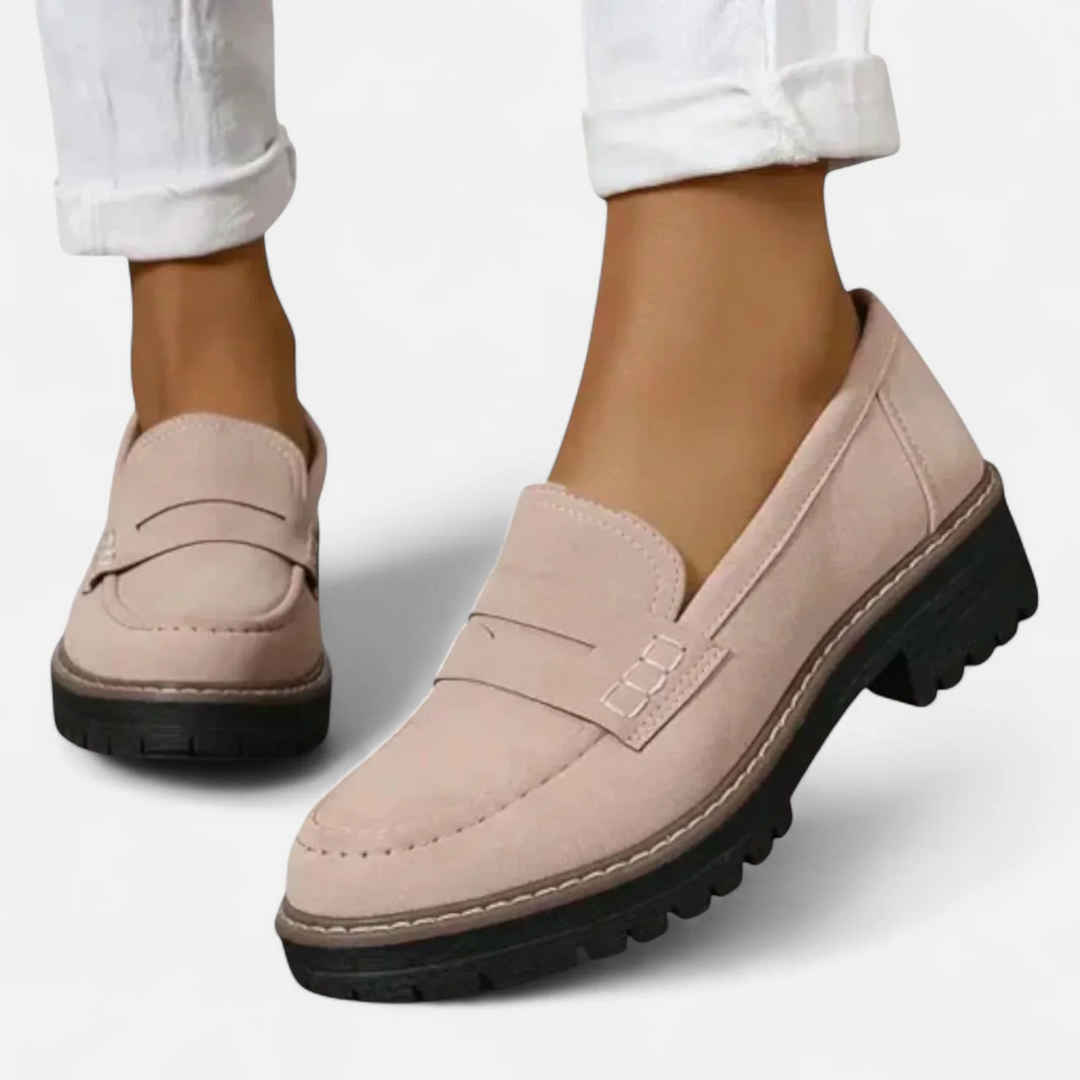 Classic Chunky Sole Loafers with Modern Edge For Women
