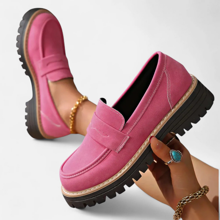 Classic Chunky Sole Loafers with Modern Edge For Women