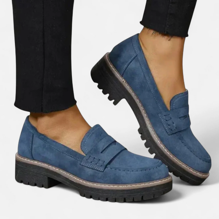 Classic Chunky Sole Loafers with Modern Edge For Women