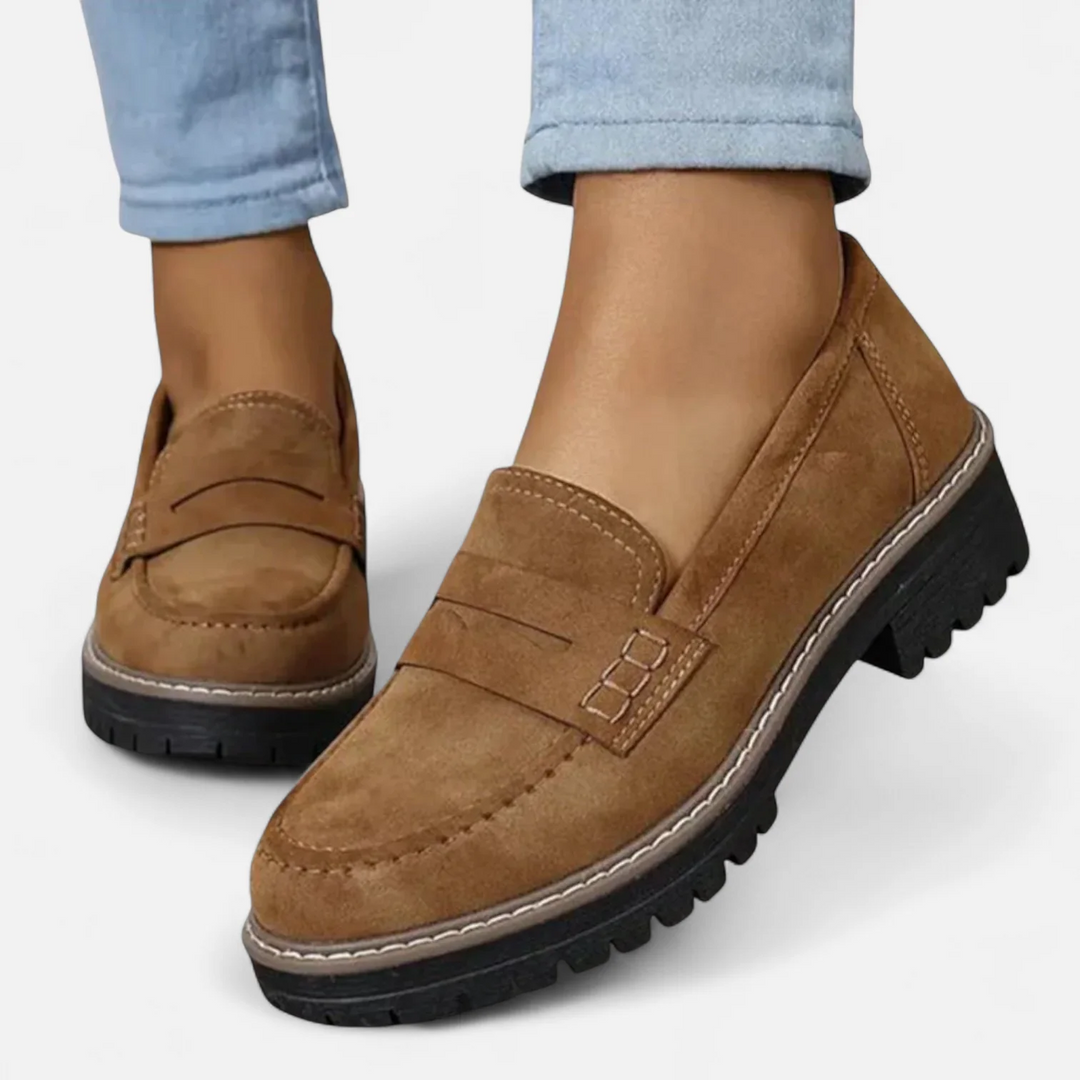 Classic Chunky Sole Loafers with Modern Edge For Women