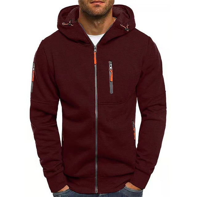 Men's Cotton Zip-Up Hoodie