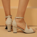 Women’s Heeled Sandals – Block Heel