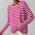 Women's Striped Long Sleeve Sweater