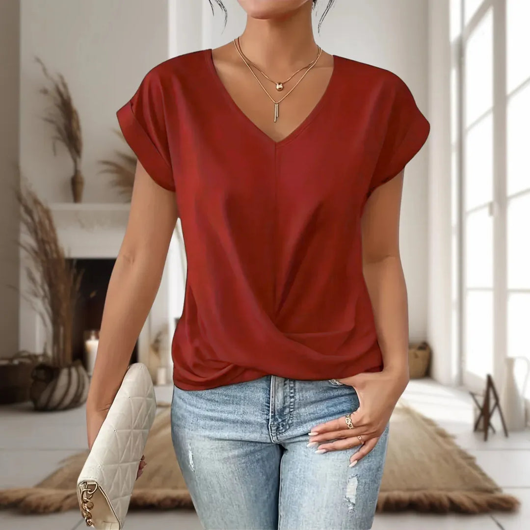 Casual Sweetheart Neck T-Shirt