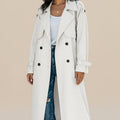 Ladies' Long Double-Breasted Trench Coat