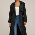 Ladies' Long Double-Breasted Trench Coat