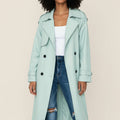 Ladies' Long Double-Breasted Trench Coat