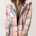 Women's Hooded Plaid Jacket
