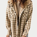 Women's Hooded Plaid Jacket