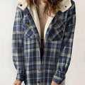 Women's Hooded Plaid Jacket