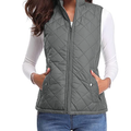 Women's Quilted Zip Front Vest
