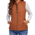 Women's Quilted Zip Front Vest