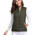 Women's Quilted Zip Front Vest