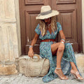 Airy Boho Maxi Dress With Matching Belt