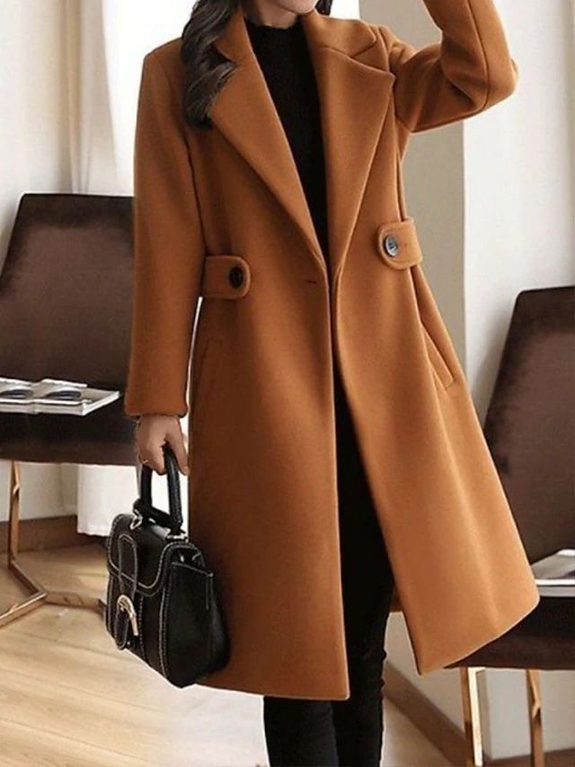 Premium Belted Long Wool Coat For Women