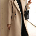 Premium Belted Long Wool Coat For Women