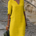 Elegant Dress with V-Neck