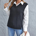 Women's V-Neck Sleeveless Sweater Vest