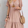 Elegant Dress with Belly Coverage