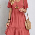 Elegant Dress with Belly Coverage