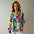 Chic Floral Print Blouse