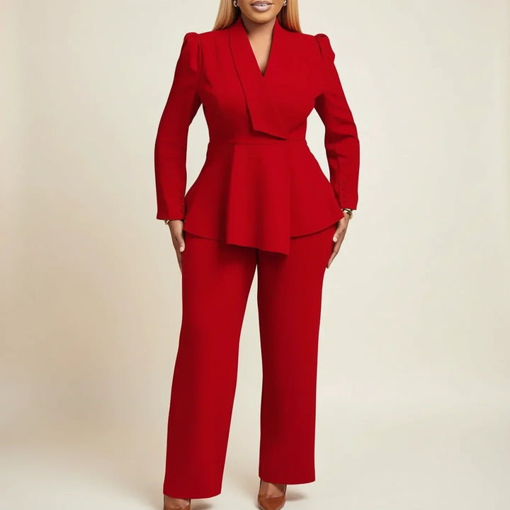 Peplum Blazer Suit for Women