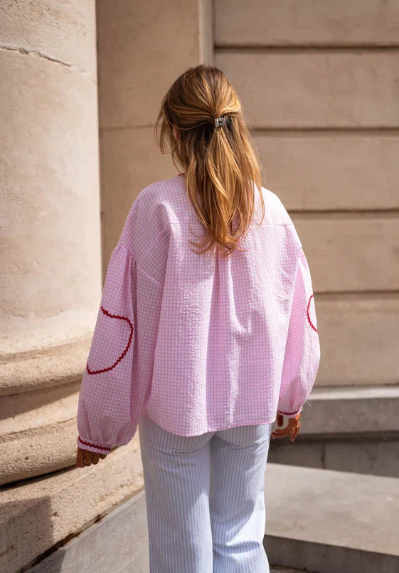 Women's Blouse Tie Front Detail  | Long Sleeve