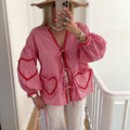 Women's Blouse Tie Front Detail  | Long Sleeve
